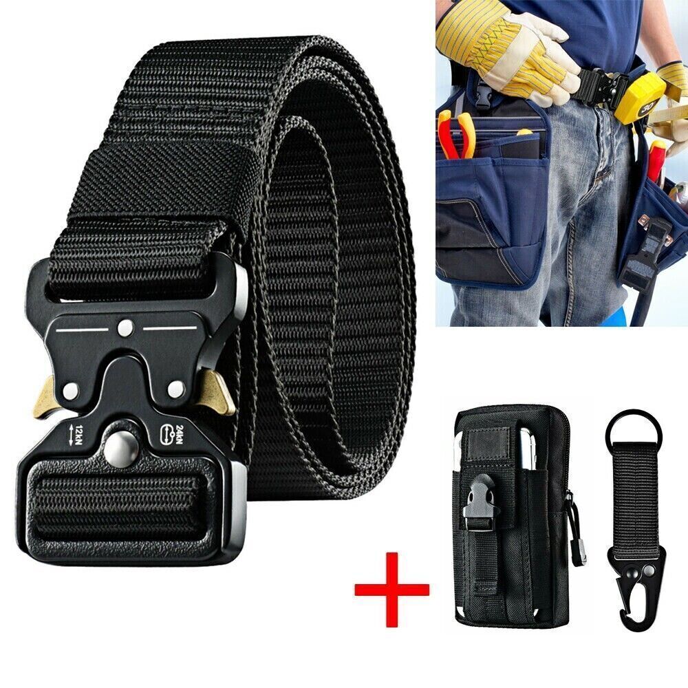 Men's Army Military Belt Tactical Belt Nylon Buckle NEW