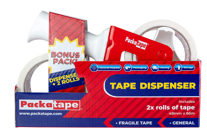 Parcel tape dispenser dispenser 2x parcel tape adhesive tape adhesive tape dispenser hand dispenser