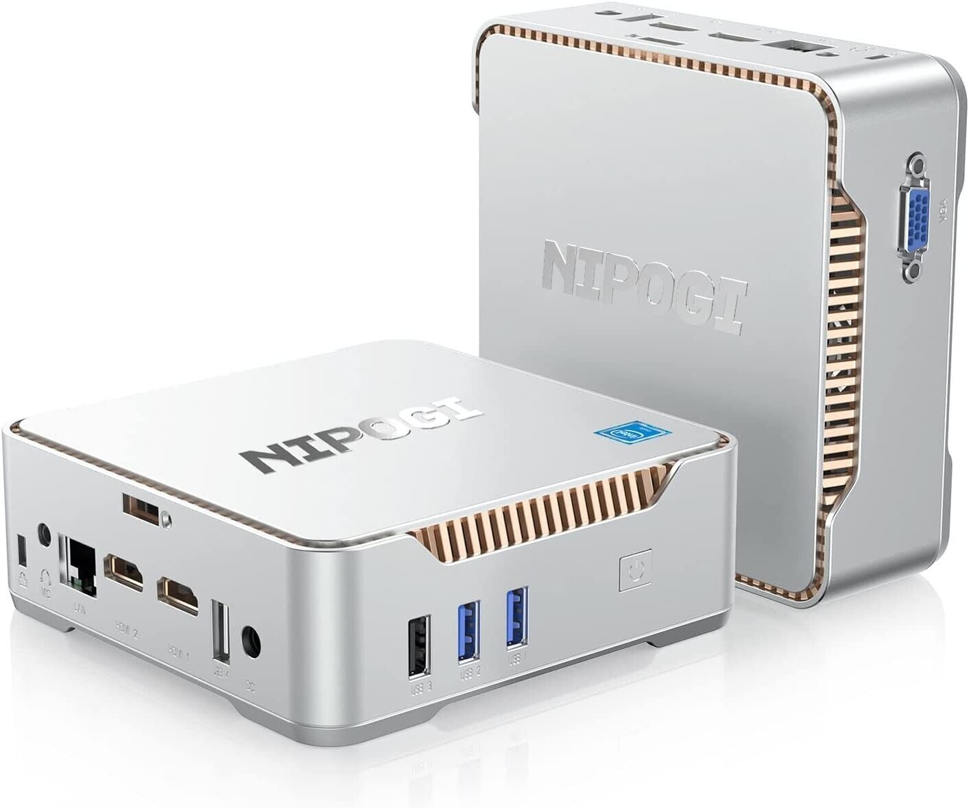Mini Desktop PC Windows 11 Pro 16GB RAM 256GB ROM Bis zu 2TB Intel 2,4Ghz Celero