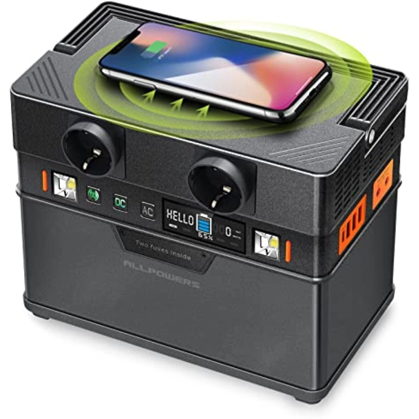 ALLPOWERS Solar Power Bank 78000mAh 288Wh Portable Power Station with AC/USB Output
