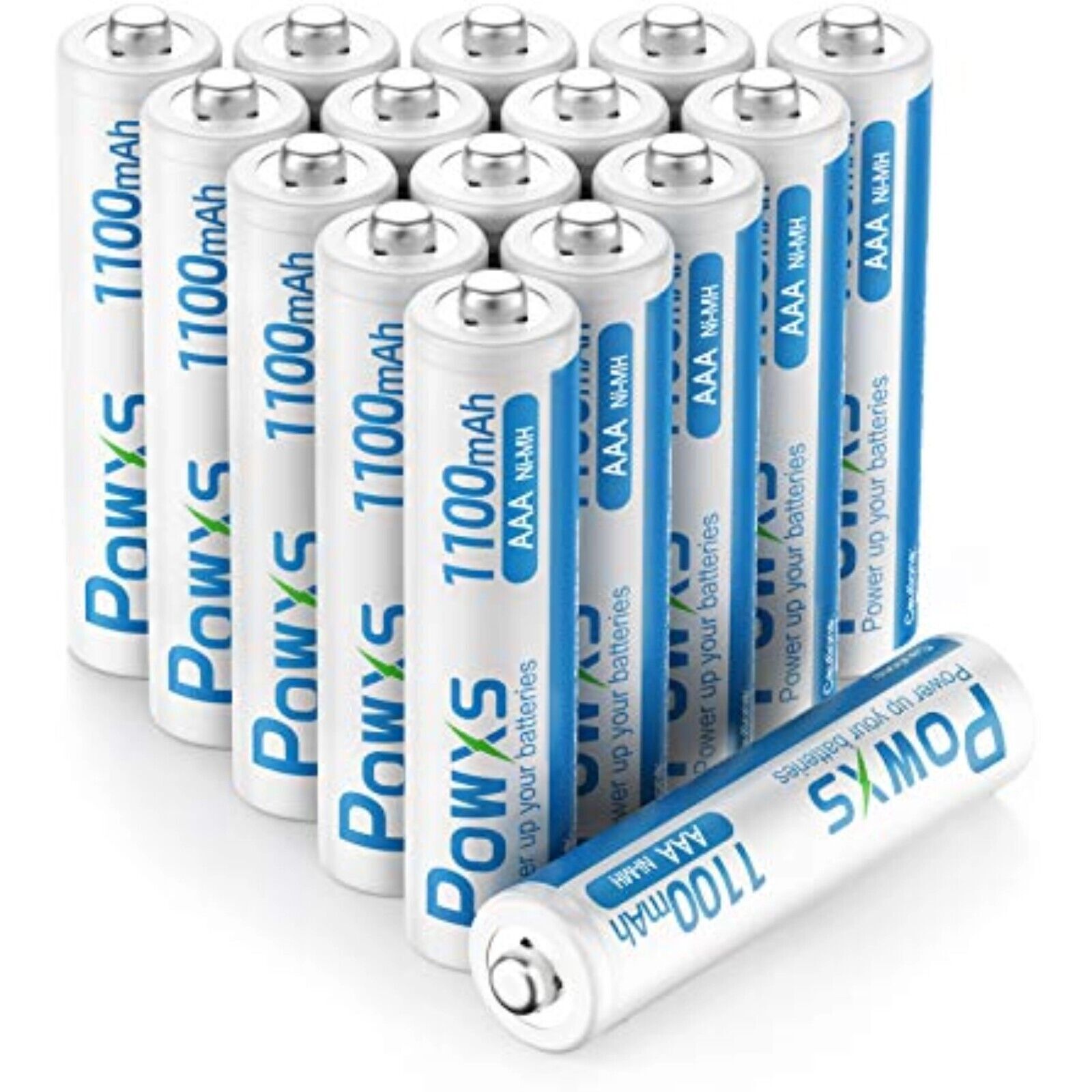 NEU POWXS Akku AAA Micro Typ 1100mAh 1,2V - Wiederaufladbare Batterien NiMH