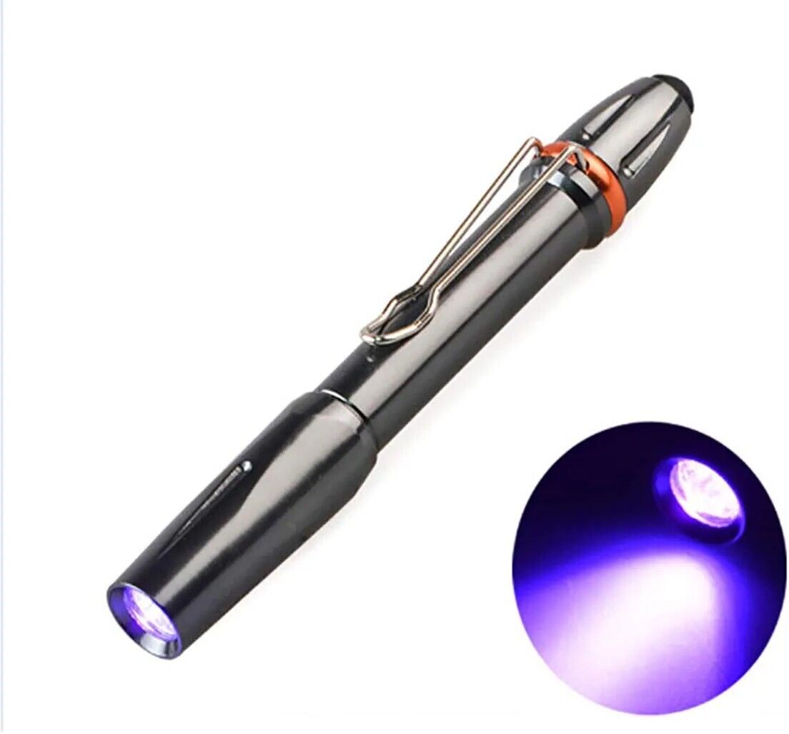 Mini 395nm UV Licht Blacklight LED Taschenlampe Penlicht Portable Pocketlicht