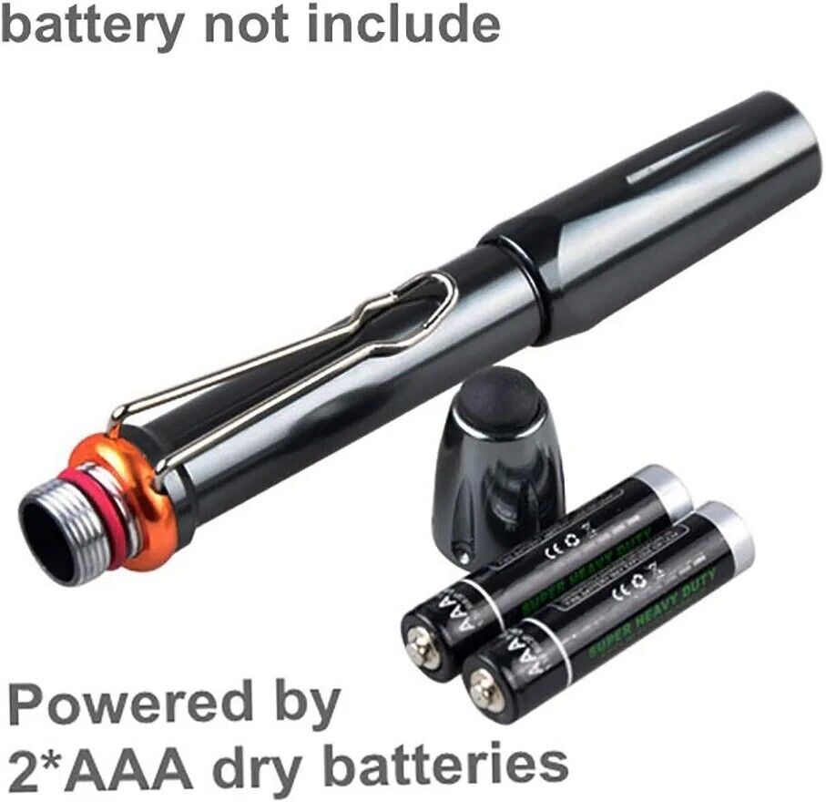 Mini 395nm UV Light Blacklight LED Flashlight Penlight Portable Pocketlight