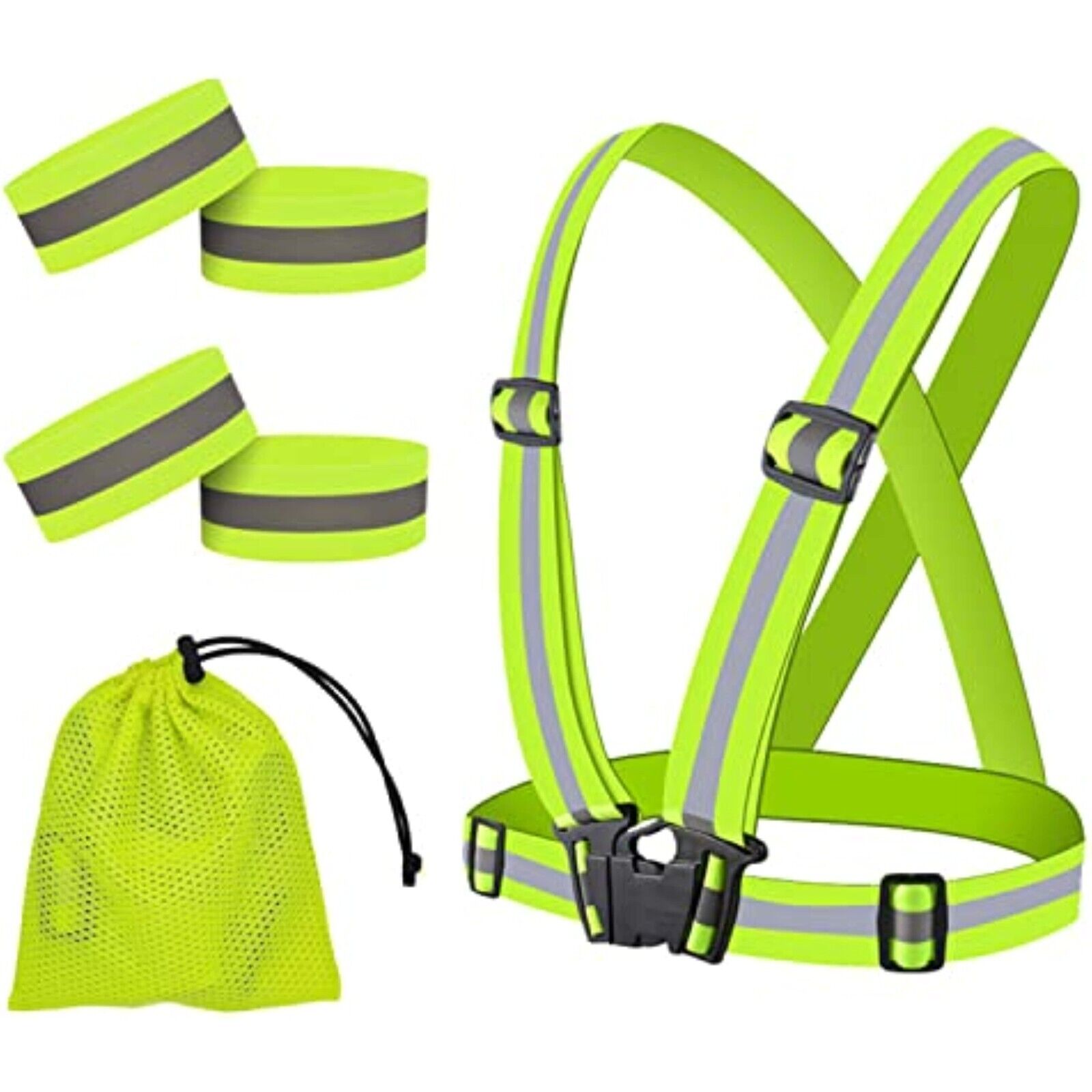 Reflektor Warnweste Sicherheitsweste Reflektorgurt Unfallweste Weste Gurt Joggen