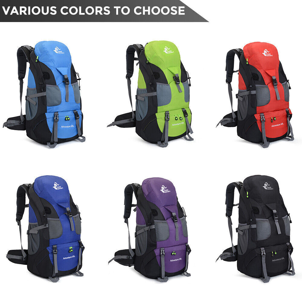 60L Rucksack Herren Wasserdicht Wanderrucksack Camping Trekking Reiserucksack