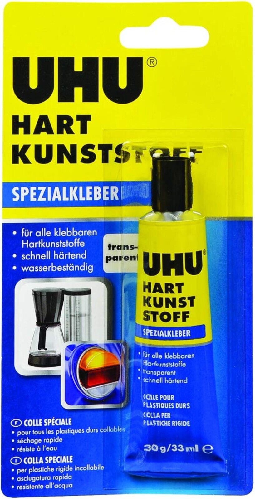 UHU special adhesive hard plastic, suitable for water, temperature new