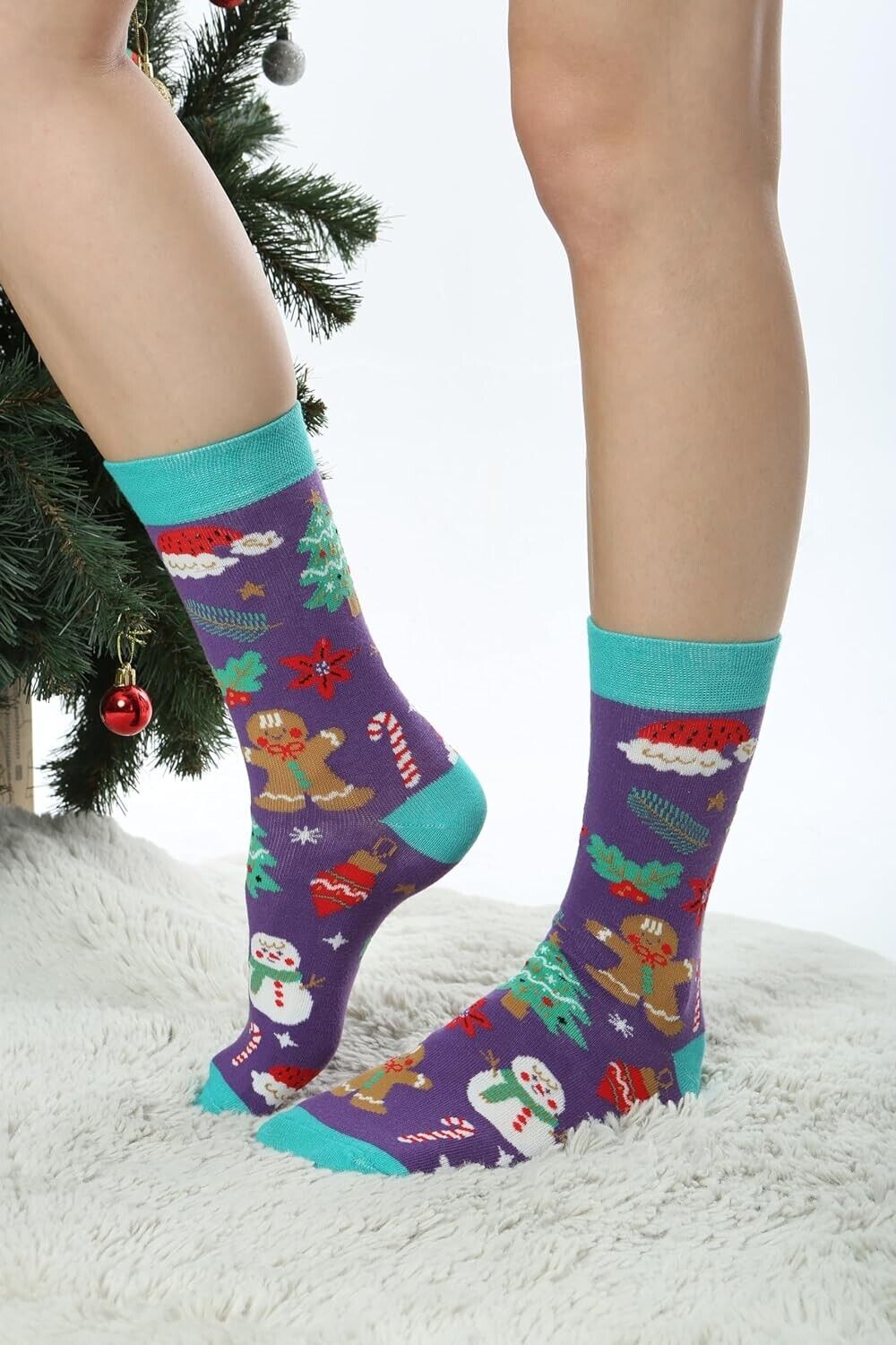 Weihnachtsgeschenk Weihnachtssocken Weihnachten Socken Weich Bequem Christmas V3