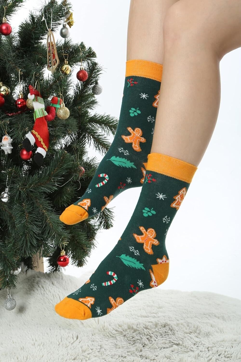 Weihnachtsgeschenk Weihnachtssocken Weihnachten Socken Weich Bequem Christmas V1