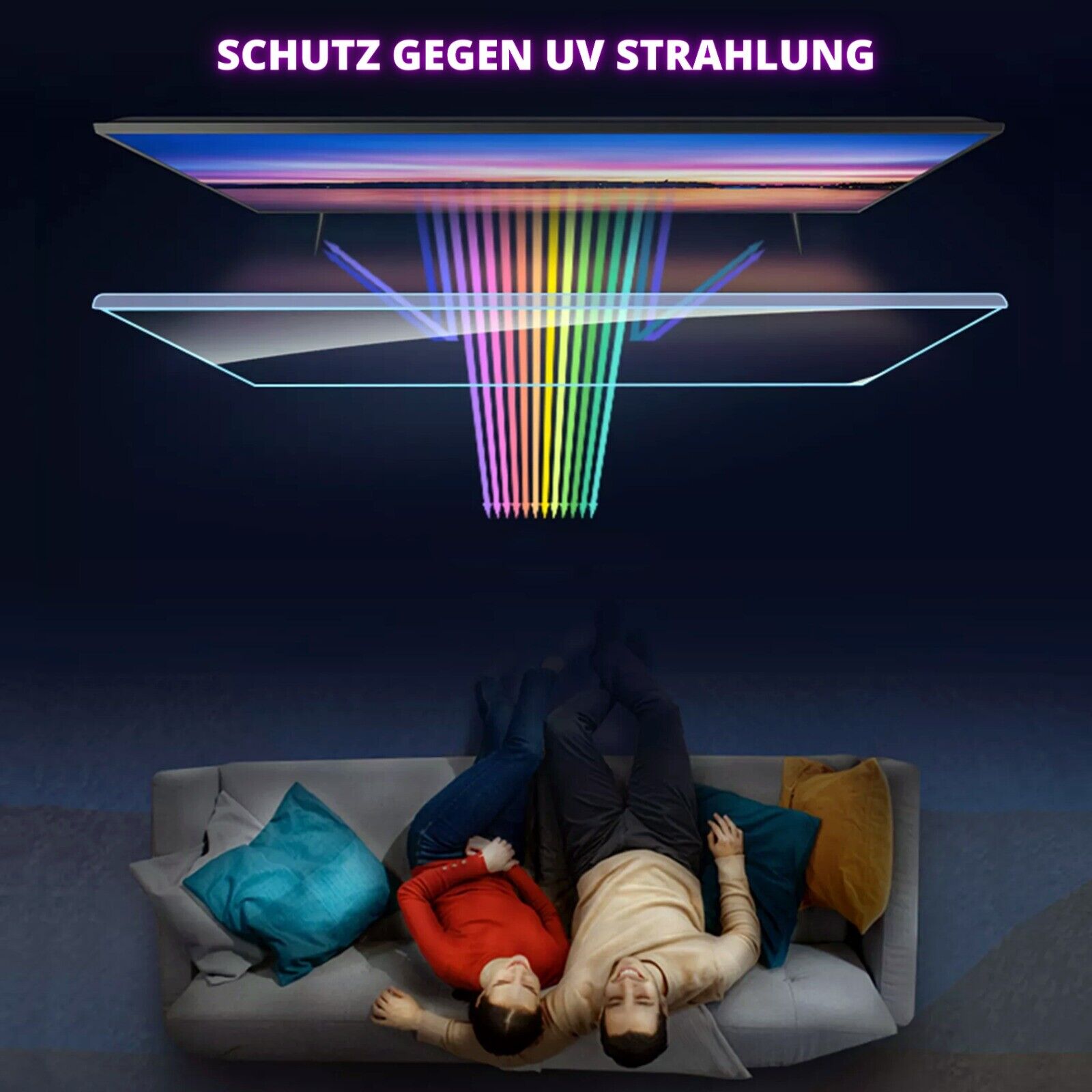 GlassZilla 32 Bis 65 Zoll Fernseher Schutz/ TV Bildschirmschutz /Displayschutz /Schutzfolie