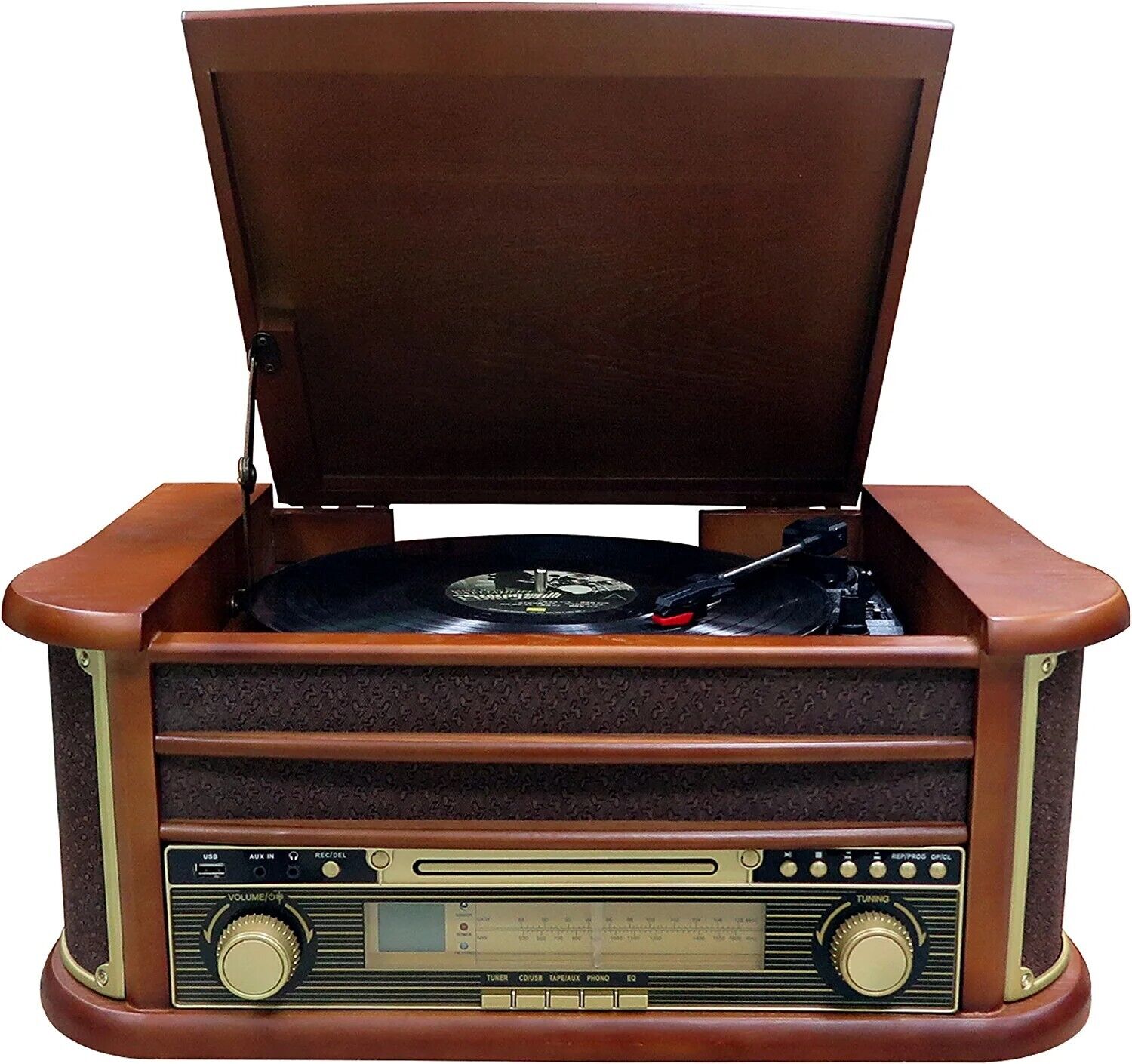Retro record player record player player nostalgia wooden music system
