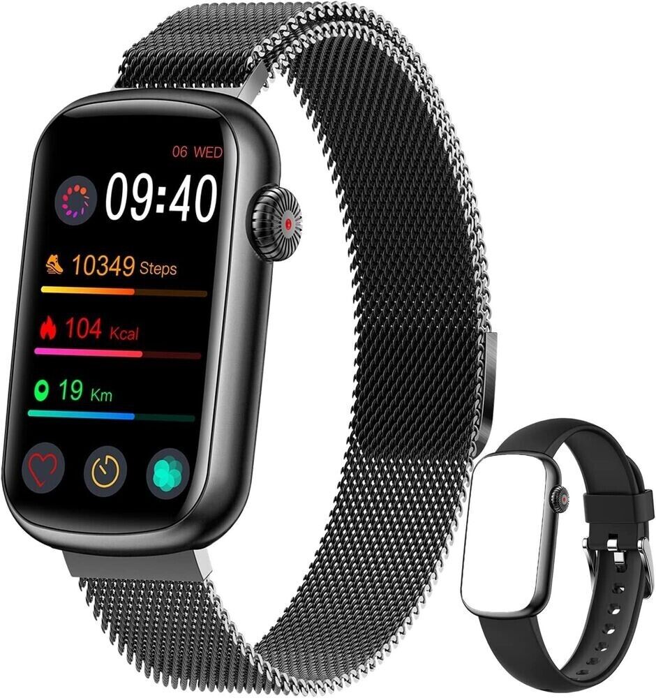 Phipuds Smartwatch, Herren Damen HD Touchscreen Smart Watch, IP67 Wasserdicht