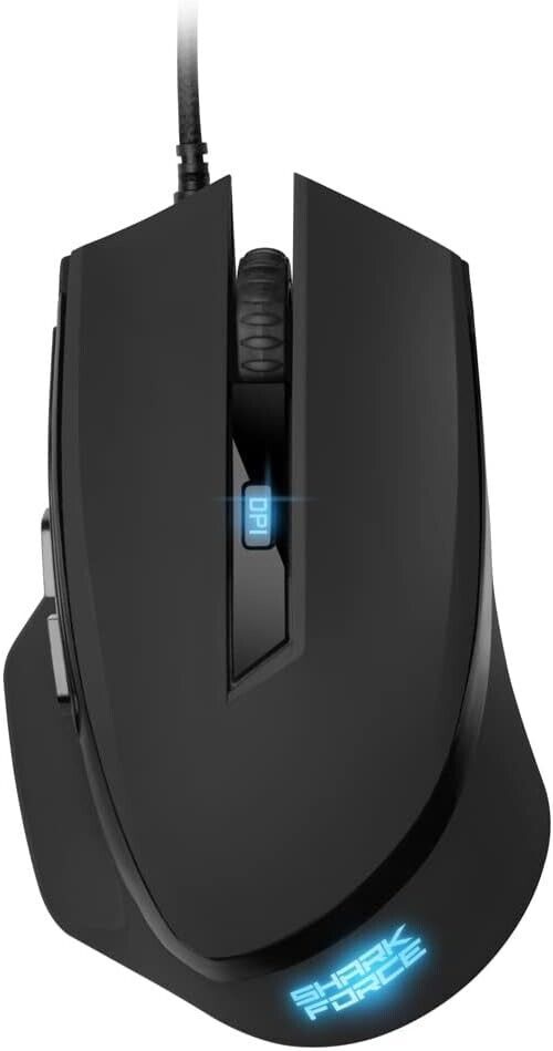 Sharkoon Shark Force Gaming Mouse - Black Edition - Mouse 600 to 1600Dpi black
