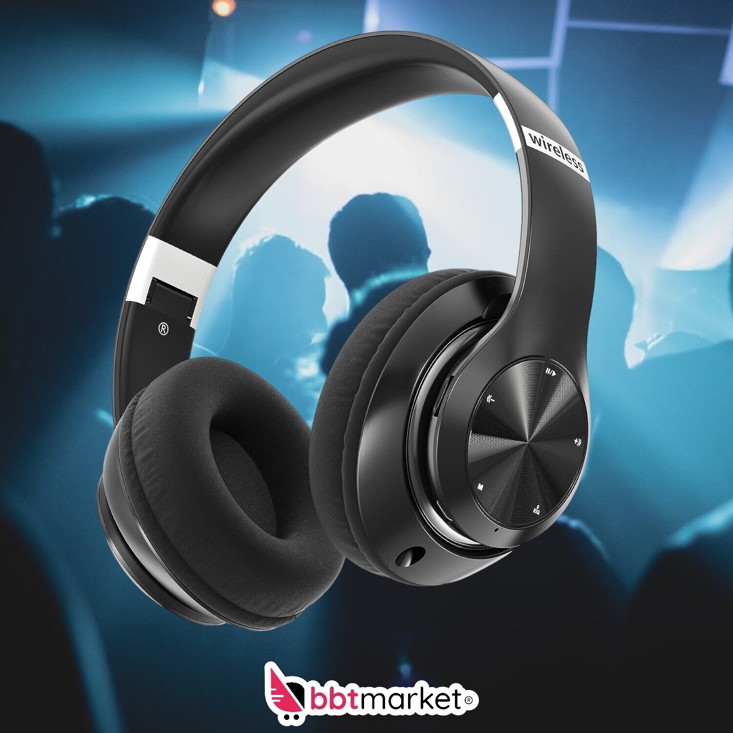 On Ear Headphones Bluetooth 5.0 Wireless Stereo Bass Headphones Wireless Foldable