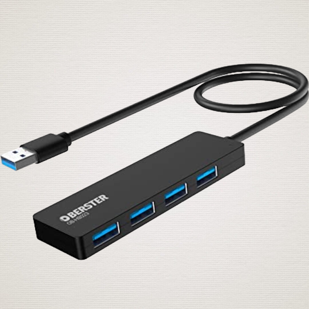 USB 3.0 HUB Verteiler Splitter Adapter Super Speed Datenhub 4 Port für Laptop PC