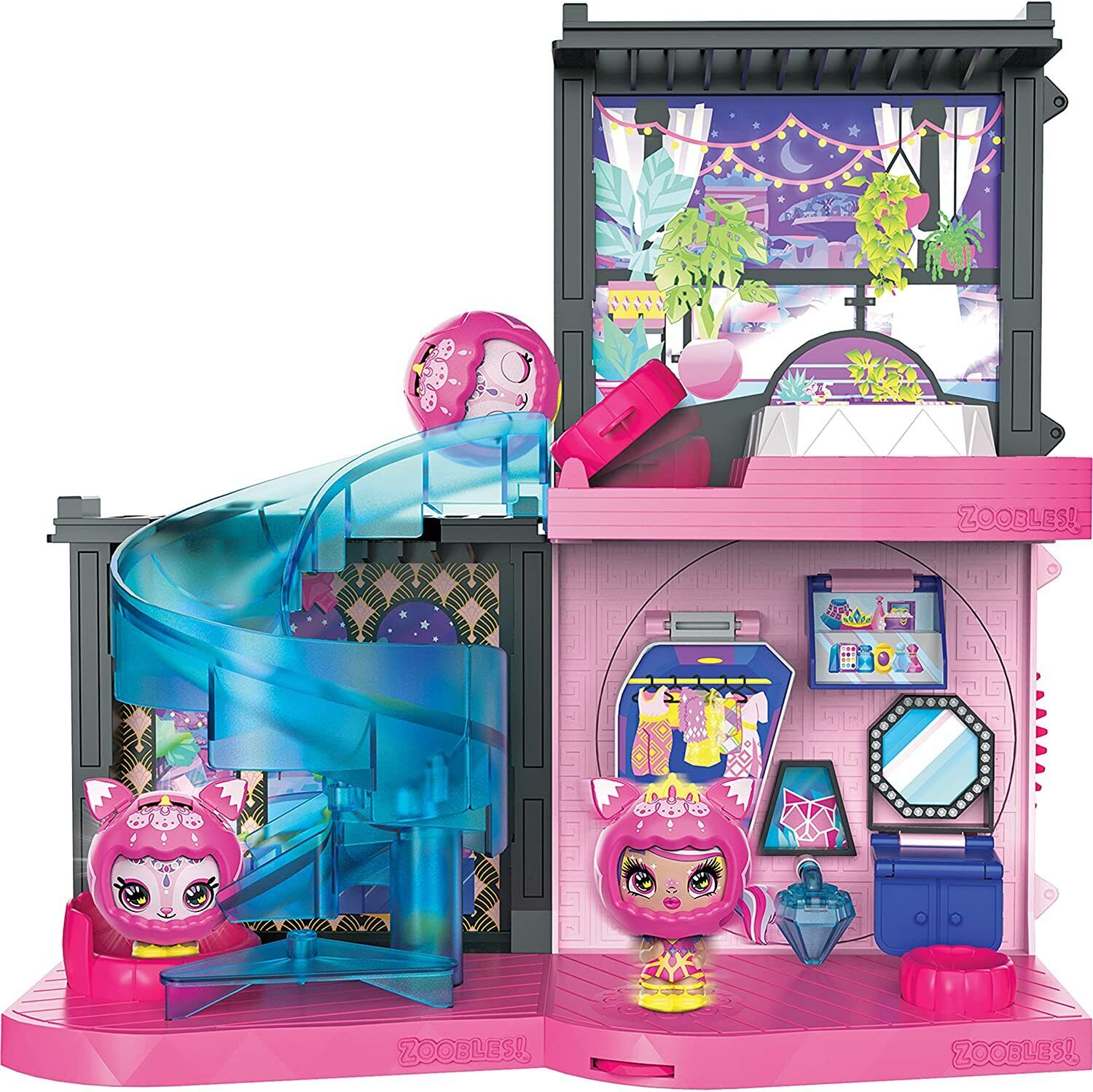 Zoobles Magic Mansion Traumhaus zum Verwandeln mit 6 Zimmern, Rutsche 19809426