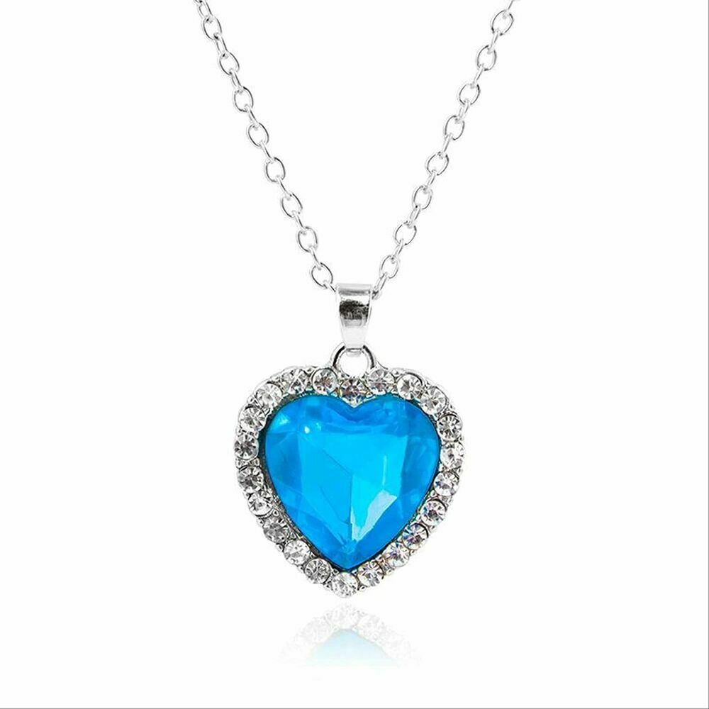 Halskette Zirkonia Herz Anhänger 925er Sterling Silber Geschenk für Damen Frauen