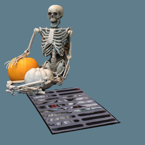 3D Halloween Horror Fußmatte – Lustige rutschfeste Türmatte, wasserdicht 40x60cm