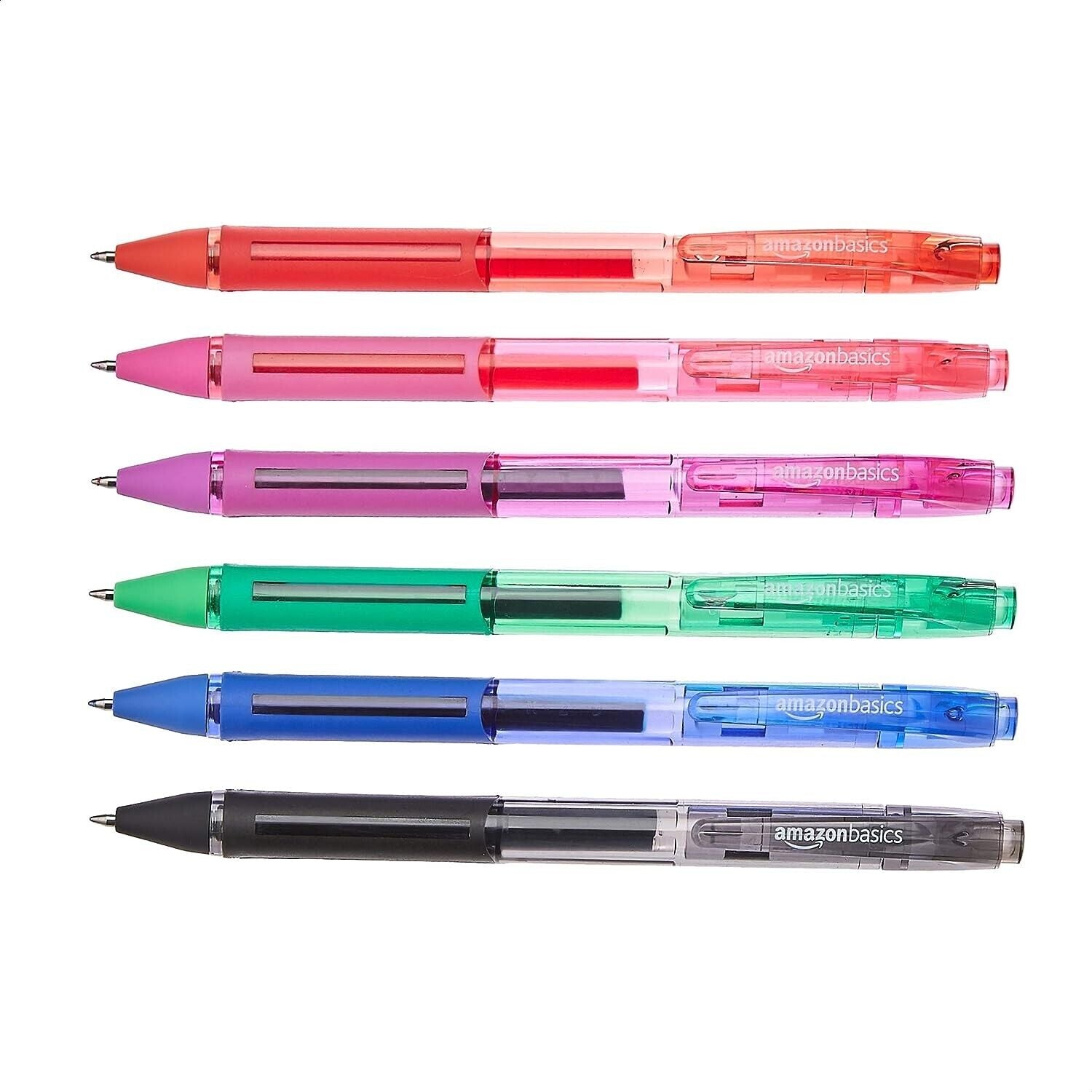 TK Amazon Basics - Premium Gel Pen Set, 6 Pack - NEW