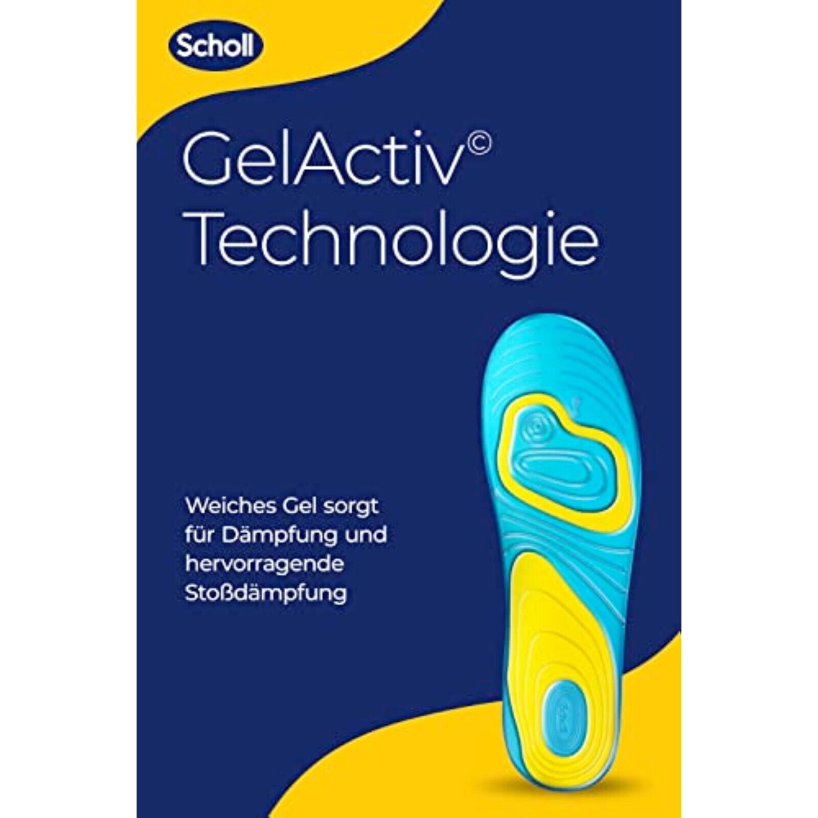 Scholl GelActiv Work Einlegesohlen Herren 40.5–46 – Ganztägiger Komfort & Stoßdämpfung mit GelWave-Technologie