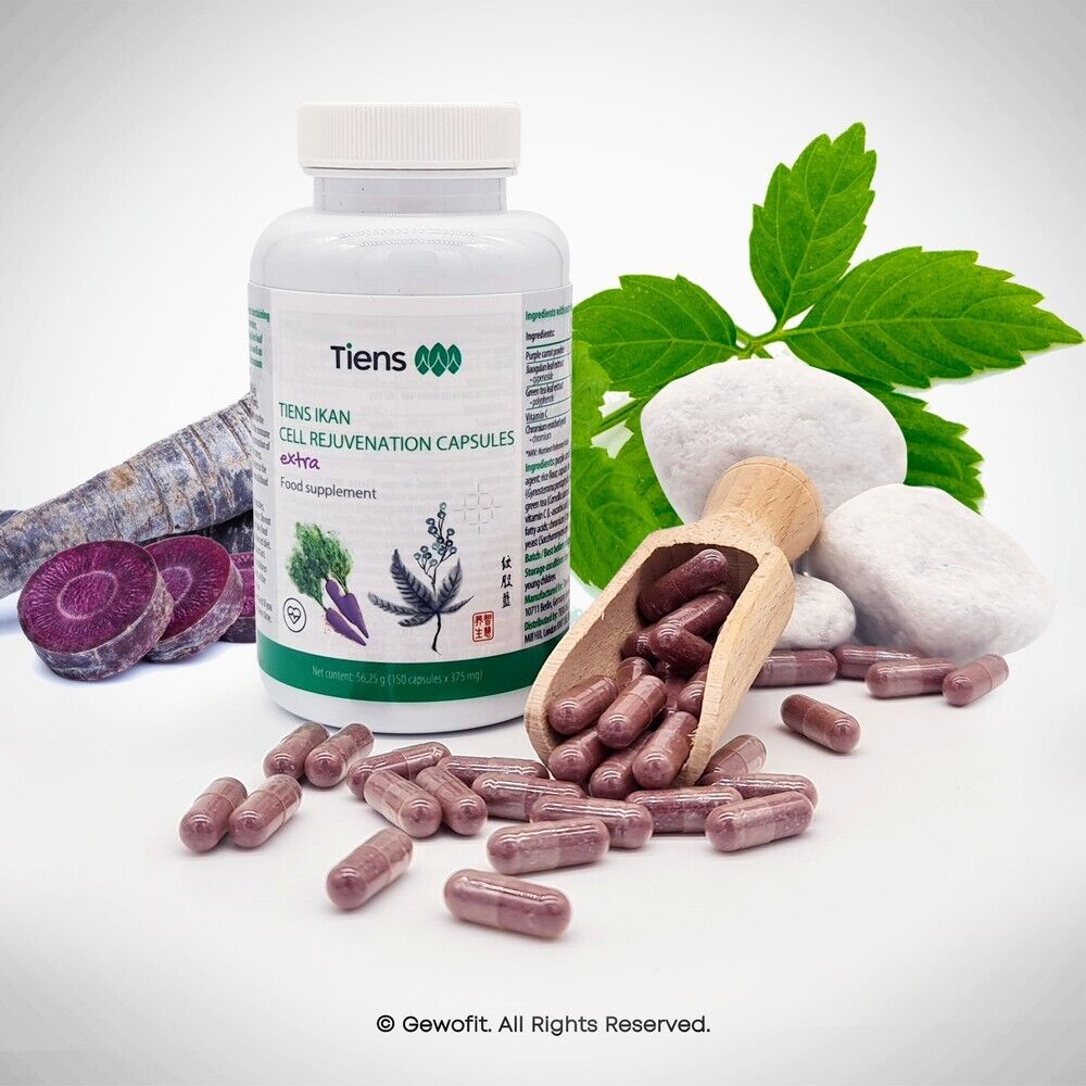 TIENS IKAN INNER BEAUTY PURPLE CARROT POWDER, JIAOGULAN AND GREEN TEA EXTRACTS