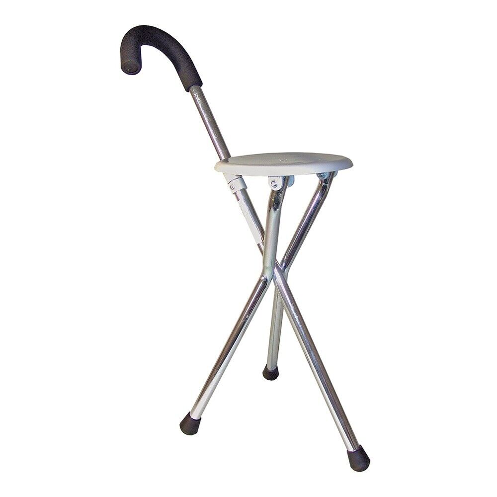 Einstellbar Gehstock Wanderstock Spazierstock Stock Gehhilfe 2 in1 Alu Mit Sitz