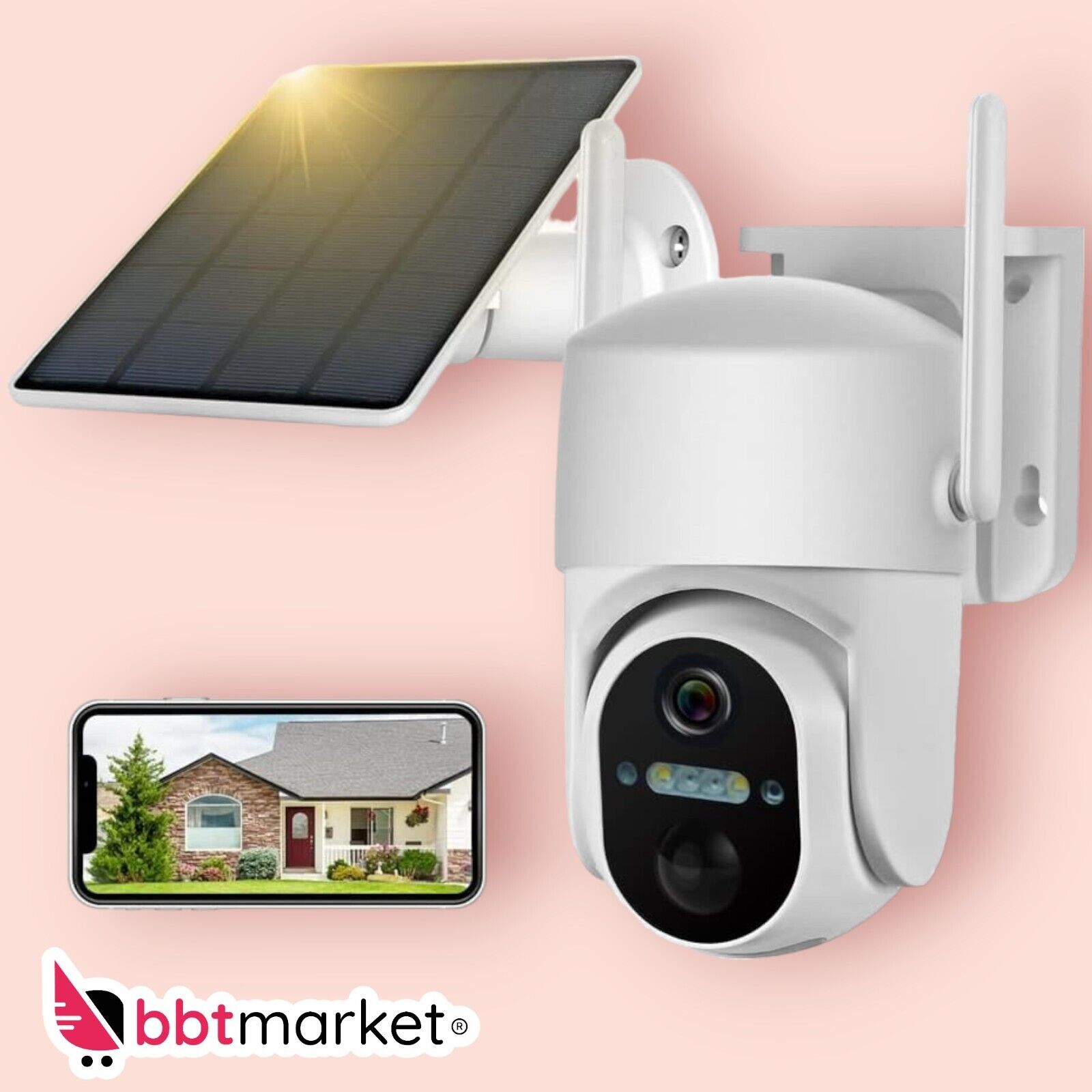 SOLARKAMERA FUNK WLAN WIFI IP NETZWERK CAMERA Outdoor AUßEN ÜBERWACHUNGSKAMERA