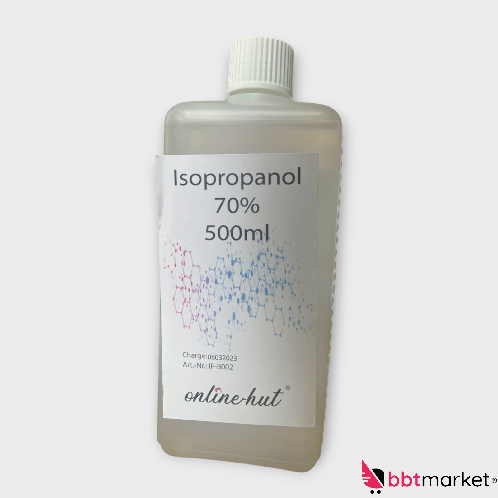 Online-Hut - Isopropanol - Klar - 70% - 500 ml neu
