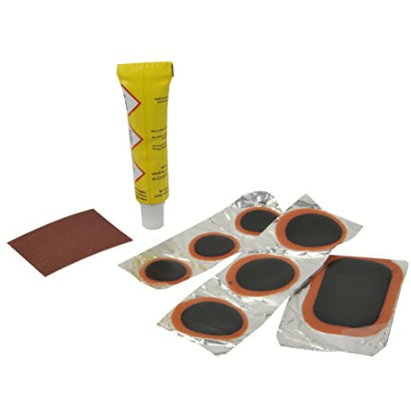 Fahrrad Flickzeug Set 9-teilig – Schlauchflicken & Vulkanisier Reparatur Kit