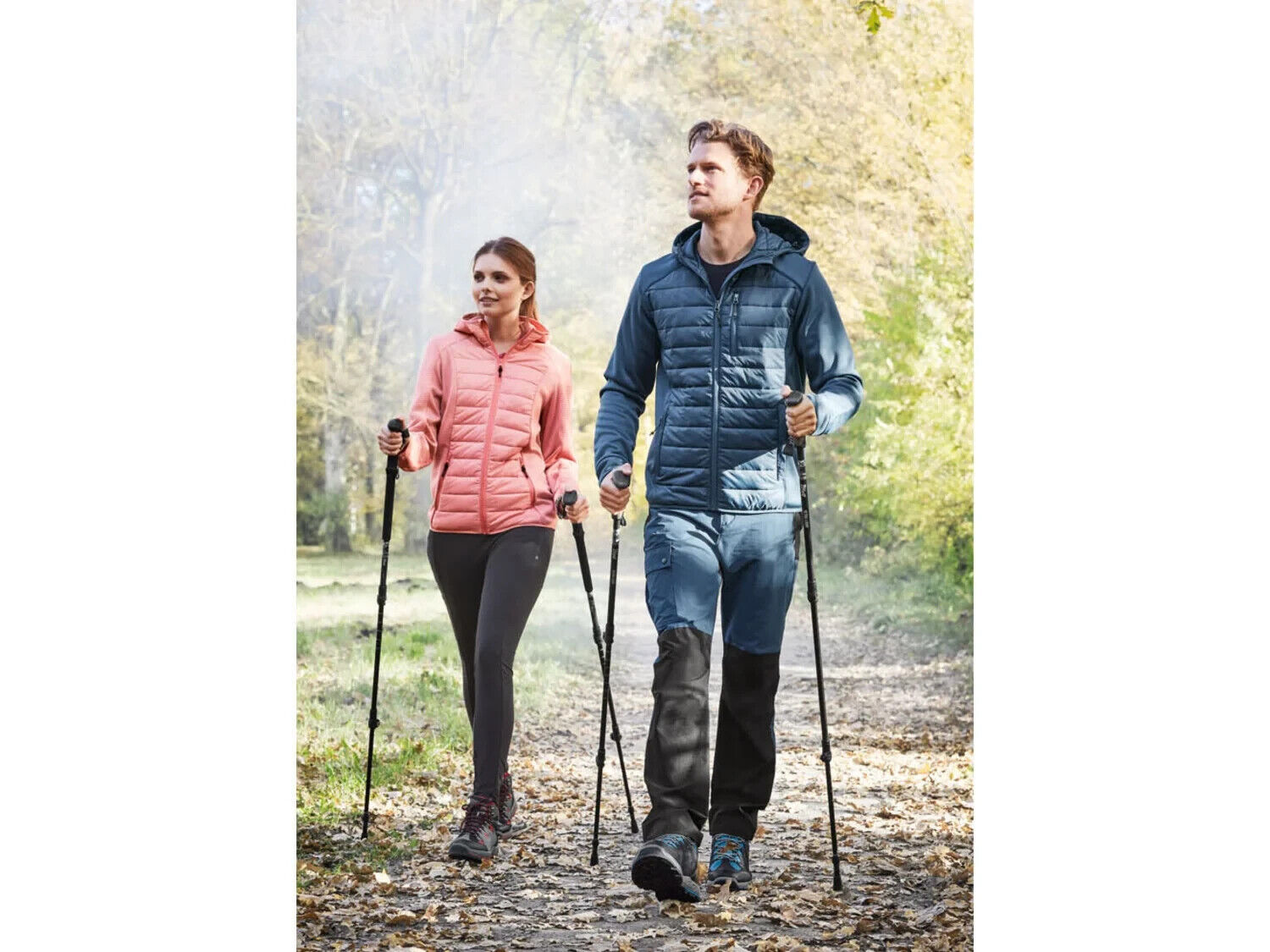 2x Nordic Walking Stöcke Teleskop Alu Antischock 64–135 cm Kork Griff