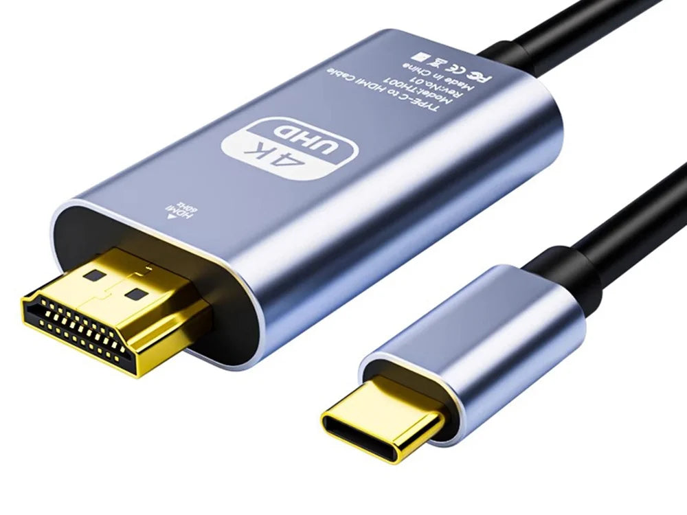 USB-C zu HDMI Kabel 4K UHD Typ C auf HDMI für Samsung Huawei Sony Xiaomi TV