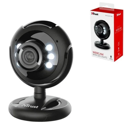 USB Webcam mit Mikrofon 1,3 MP LED Beleuchtung Laptop PC Videochat Kamera