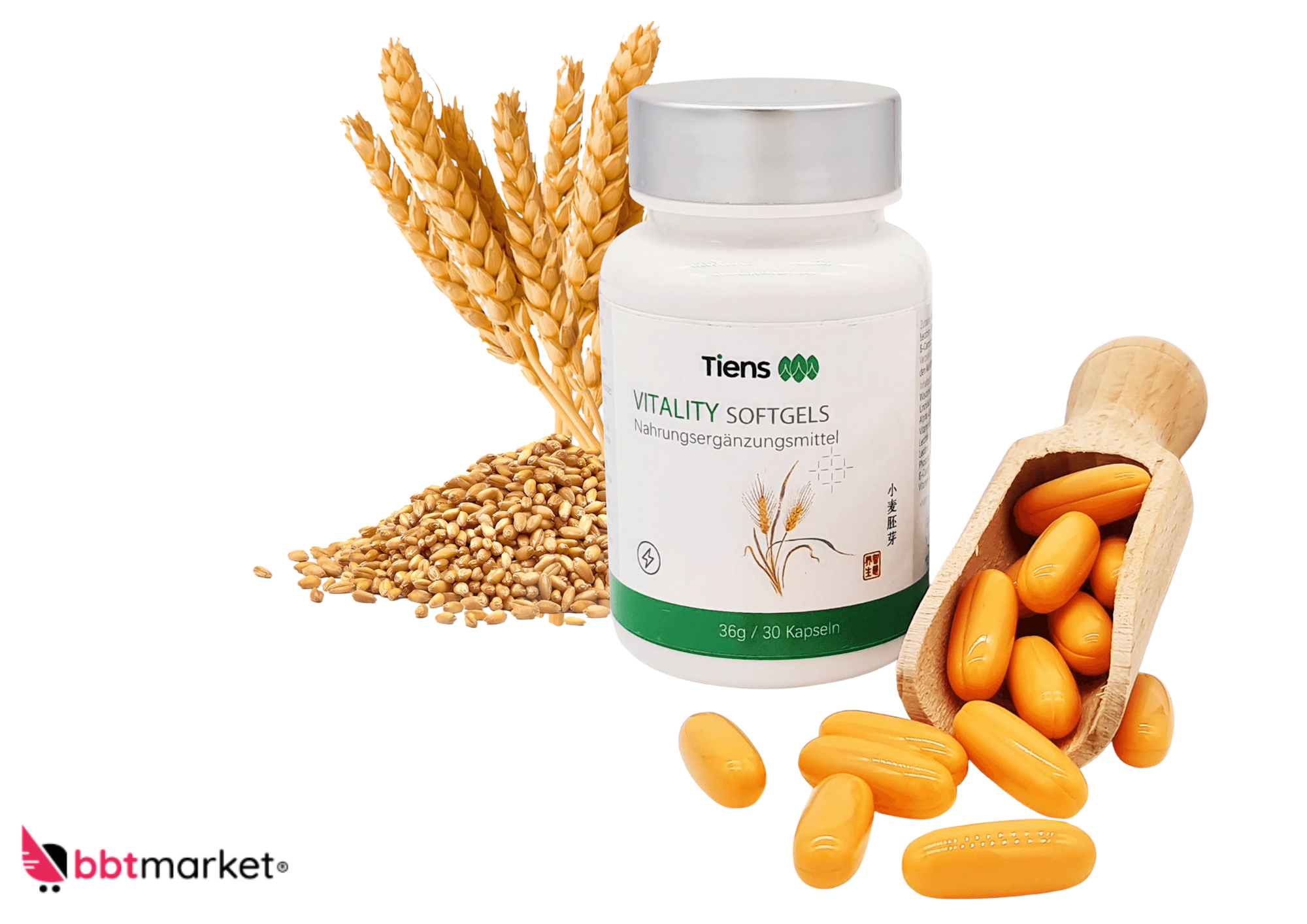 Tiens Vitality Softgels with cold-pressed wheat germ oil Omega-3 Vitamin E