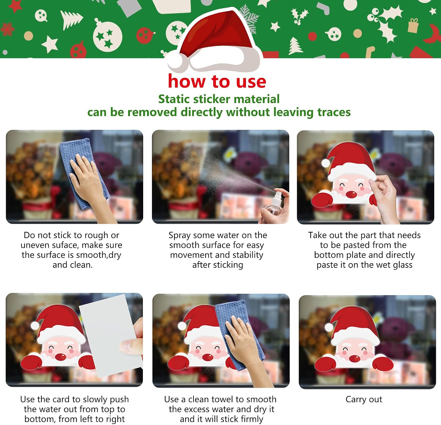 248 Stück Weihnachten Fensterbilder – Selbstklebende Schneeflocken Fenstersticker, 9 Bögen, Wiederverwendbar, Winter Fensterdeko