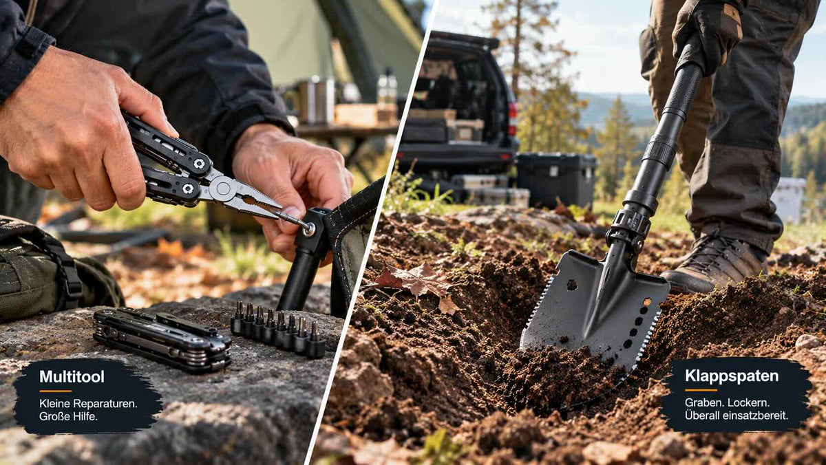 Klappspaten oder Multitool? Welche Outdoor-Ausrüstung brauchst du wirklich?