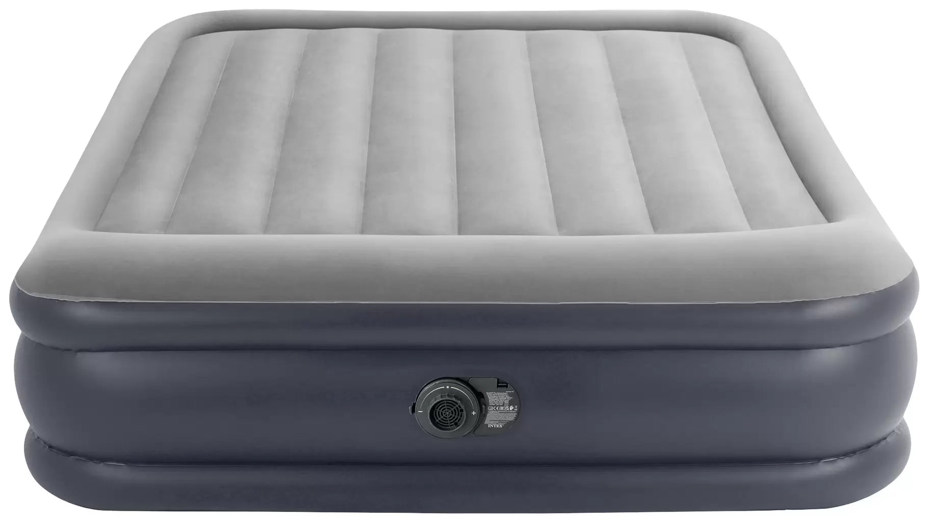 Intex Dura-Beam Luftbett elektrisch 203 × 152 × 42 cm – Gästebett mit integrierter Elektropumpe bis 272 kg