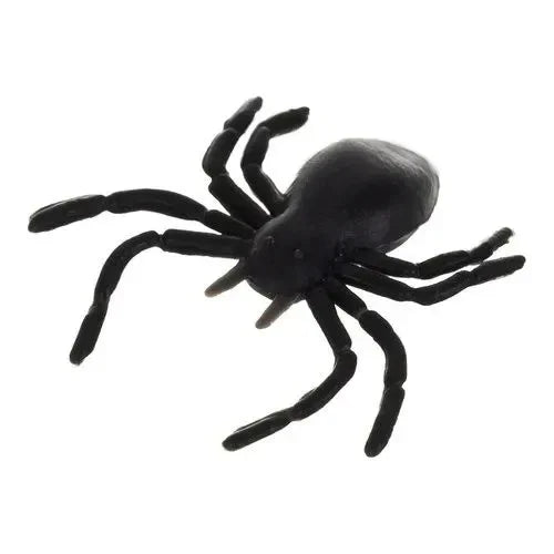 10x Halloween Spinnen Deko Schwarz 3cm Kunststoff Gruseldeko Horror Party