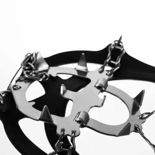 Steigeisen Schuhgriffe mit 12 Zähnen – Anti-Rutsch Eisspikes Größe 35–47