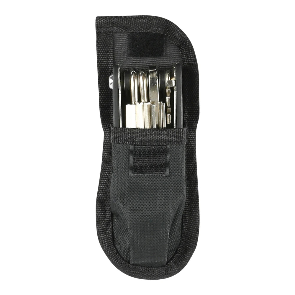 16in1 Fahrrad Multitool Reparaturset – Fahrrad Werkzeug mit Inbus, Schraubenschlüssel und Schraubendrehern