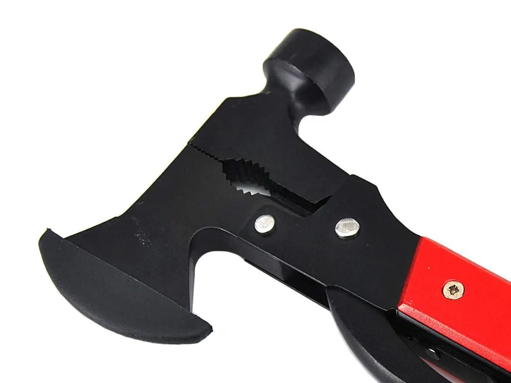 17in1 Multitool aus Edelstahl – Survival Werkzeug mit Hammer, Axt, Zange und Säge inklusive Tasche