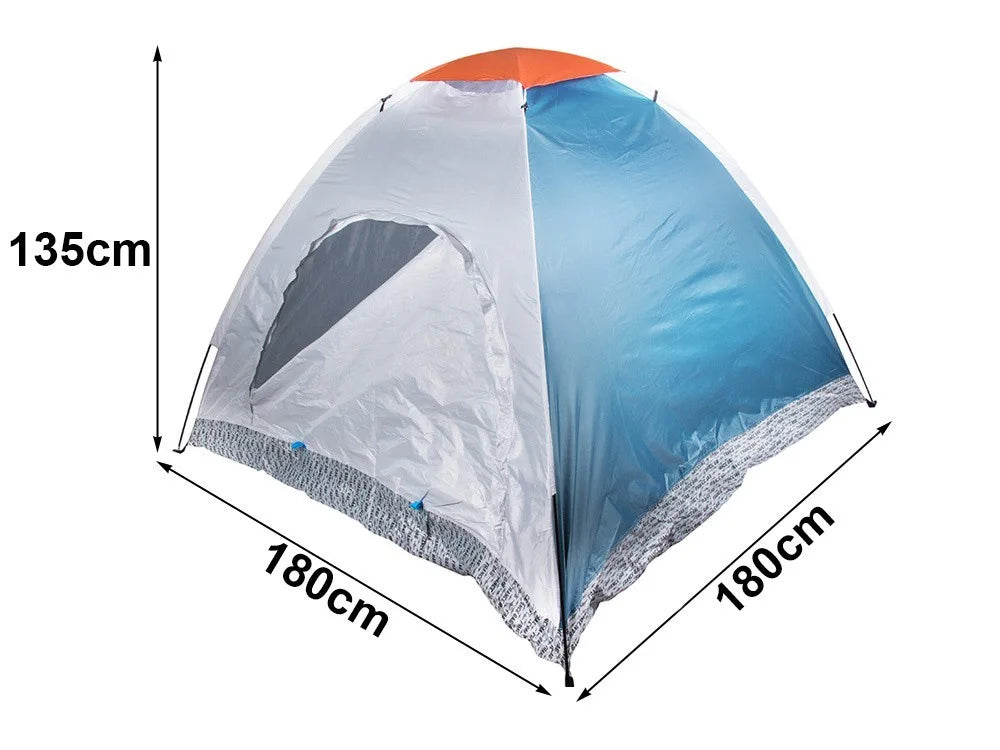 2 Personen Zelt Campingzelt mit Moskitonetz Wasserdicht Tragetasche Outdoor