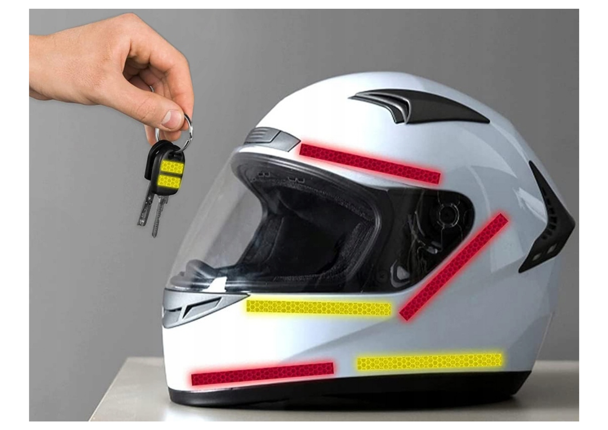 Reflektierendes Klebeband Gelb 8m x 1cm – Warnband für Fahrrad, Auto und Motorrad