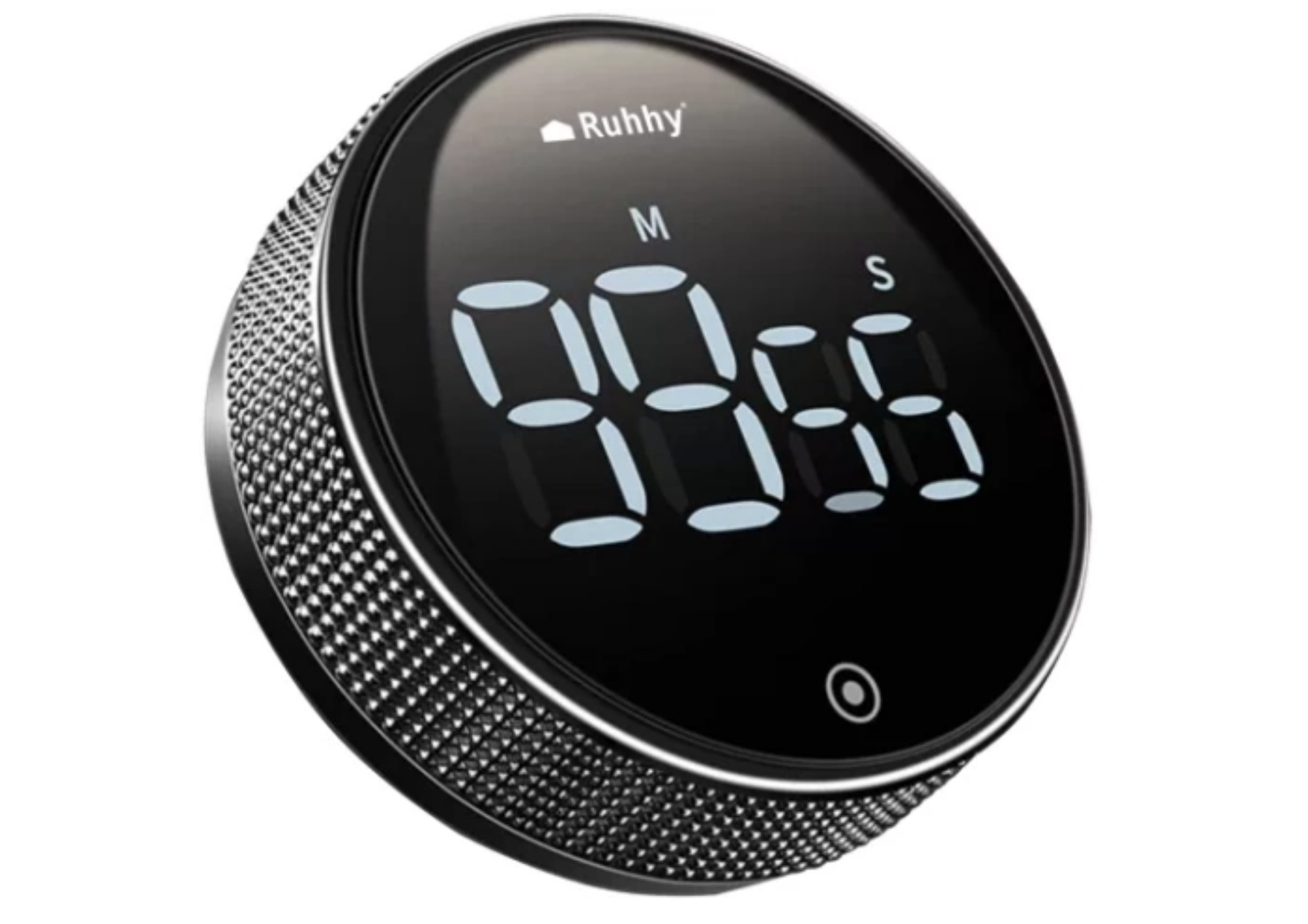 Digitaler Küchentimer mit Magnet – Elektronische Stoppuhr mit LED-Display, 3 Alarmstufen & Drehknopf – Für Küche, Training & Büro