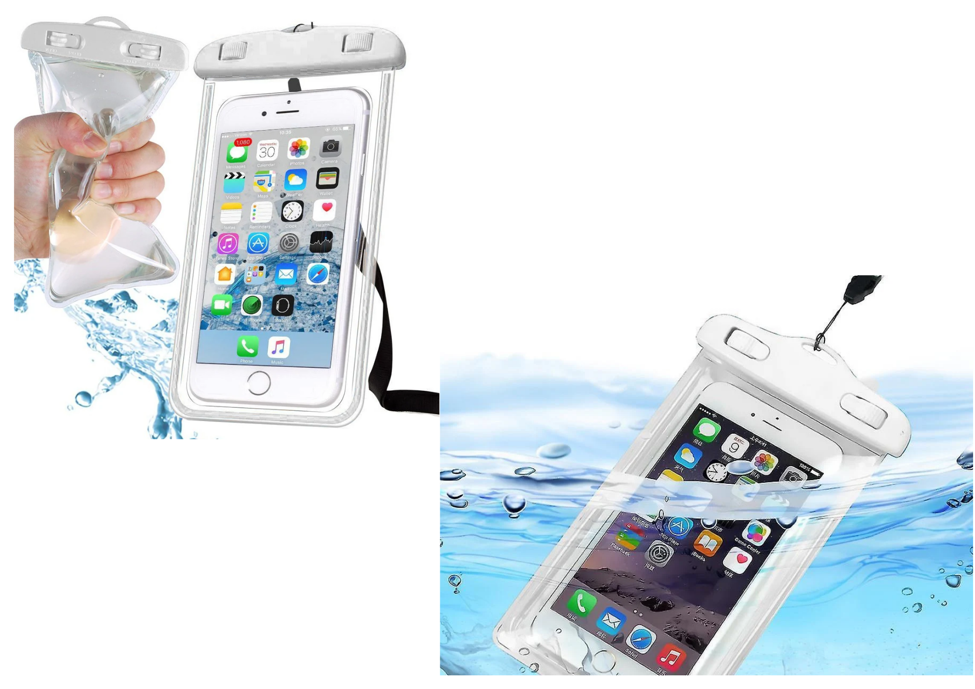 Wasserdichte Handyhülle 6,5 Zoll mit Band – Smartphone Schutz für Strand & Pool - Outdoor Schutz