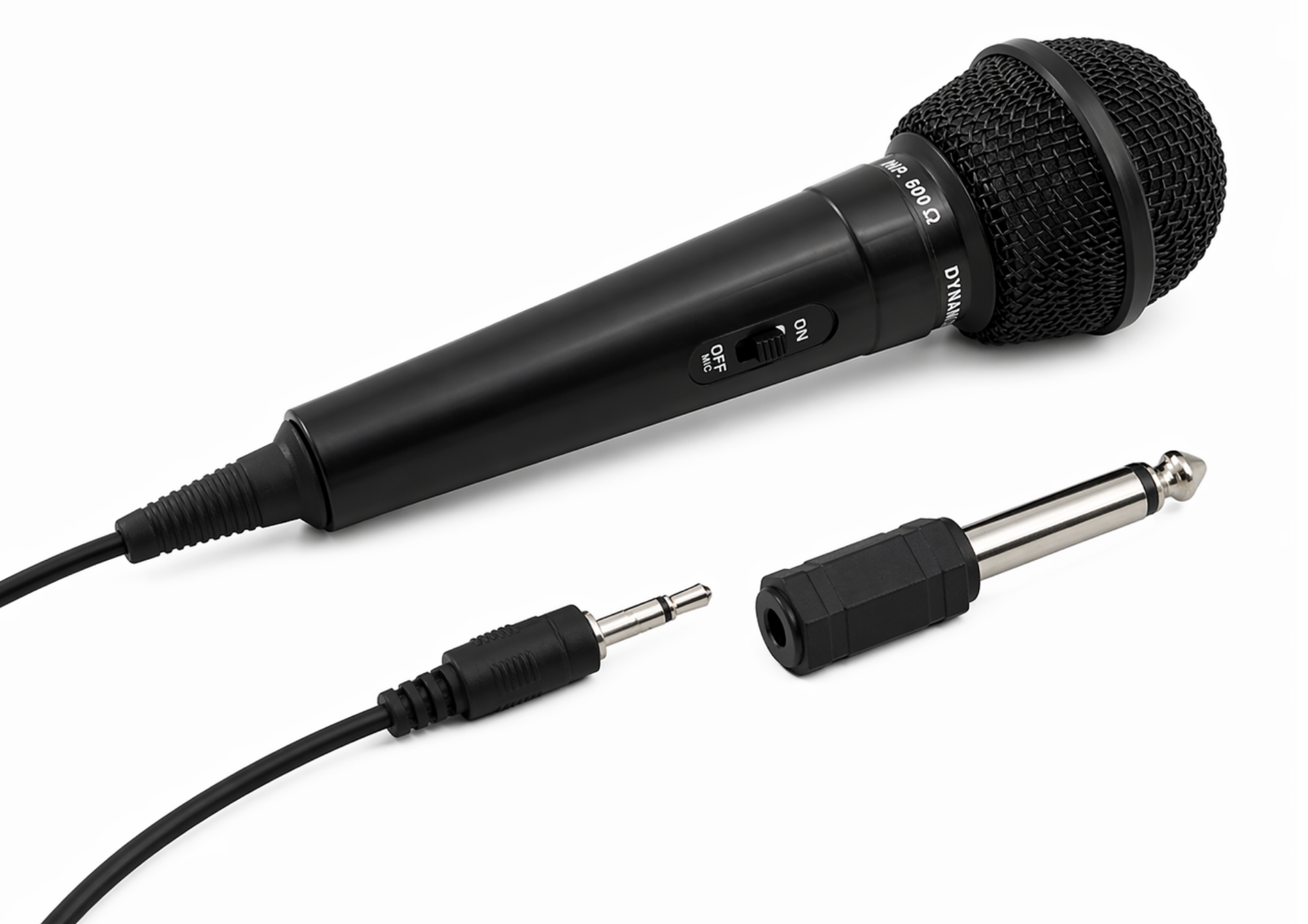 Dynamisches Mikrofon 3,5mm Klinke Handmikrofon mit Adapter