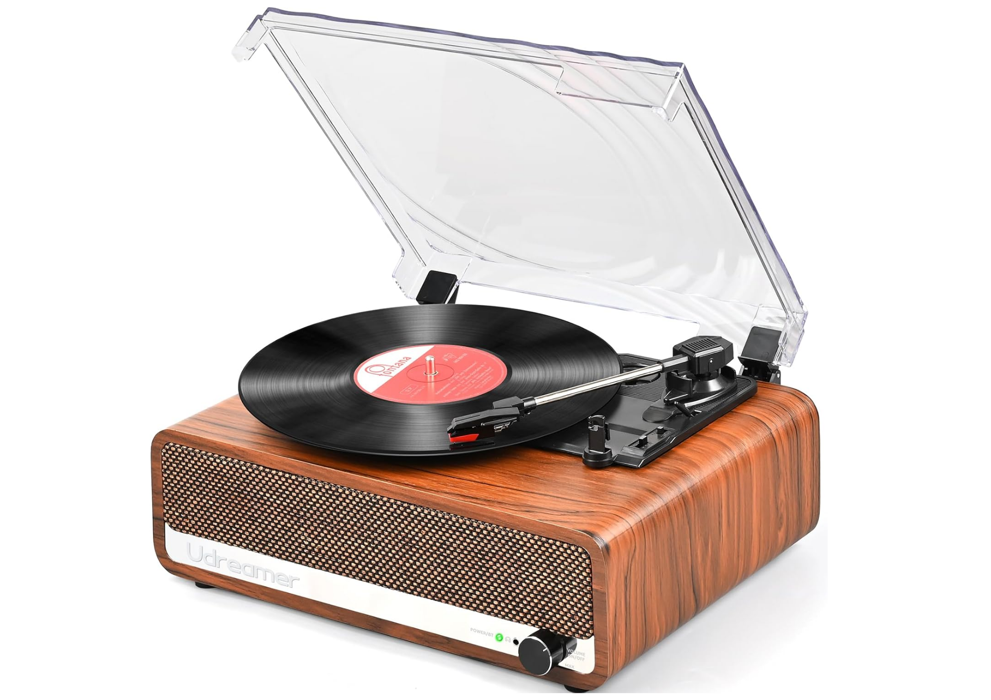 Bluetooth record player turntable with stereo speakers vinyl to MP3 recording
