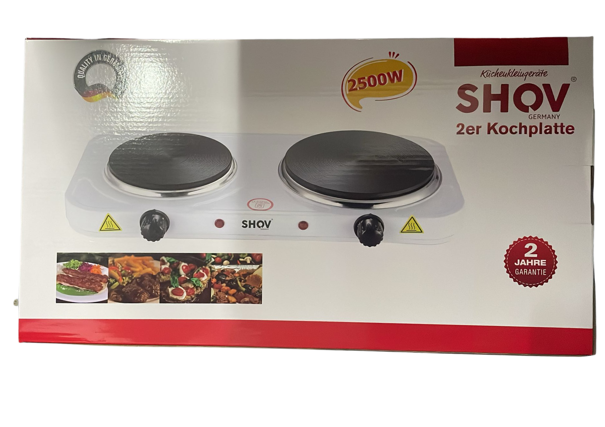 Doppelkochplatte 2 x 1000W o. Einzelkochplatte 1500W Kochplatte Induktion NEU