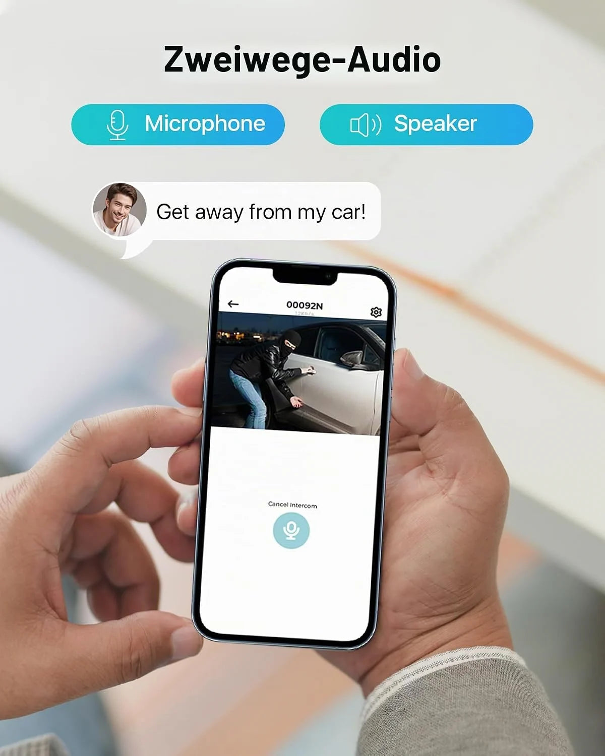 2MP WLAN Überwachungskamera für Außen – 360° Pan/Tilt, Nachtsicht, Bewegungsverfolgung & 2-Wege-Audio