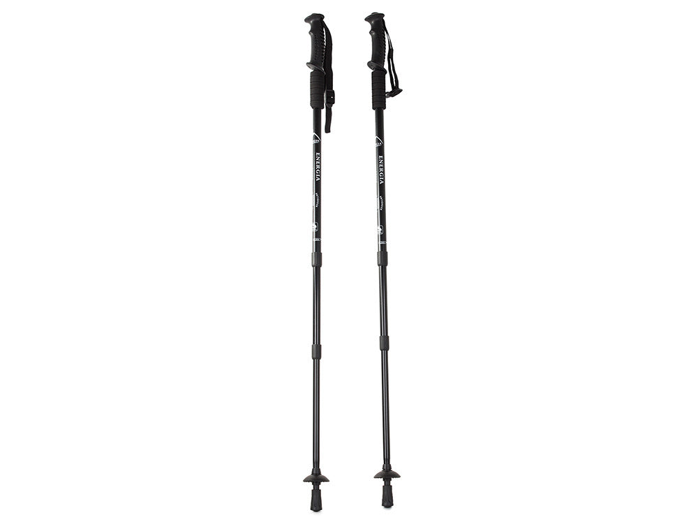 2x Nordic Walking Stöcke Teleskop 64-135 cm – Alu Antischock mit Korkgriff