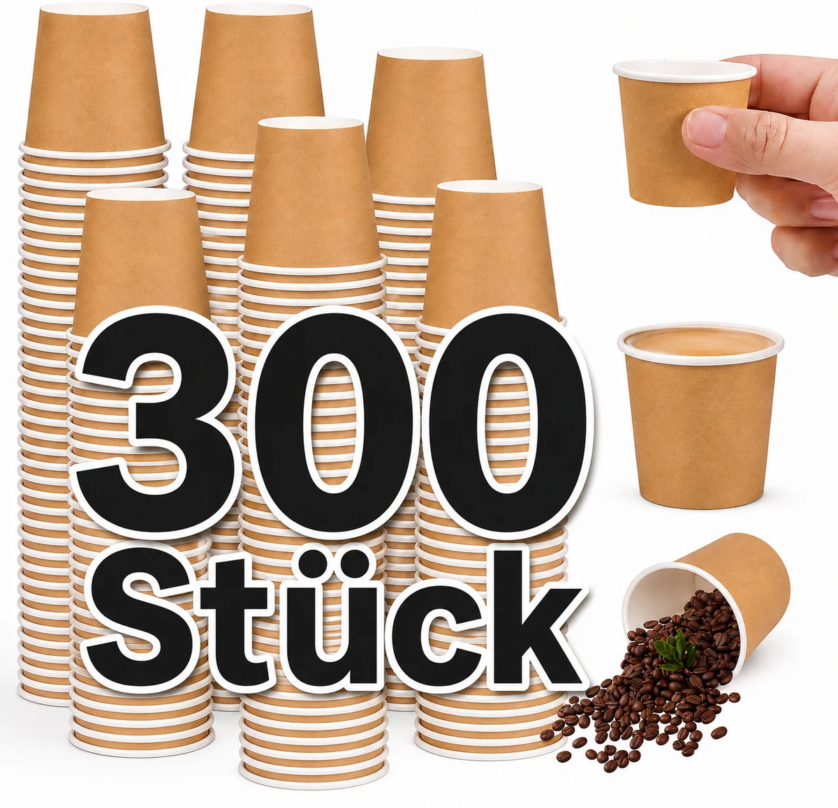 30ml Shotbecher Papierbecher Schnapsbecher Einwegbecher 50/300