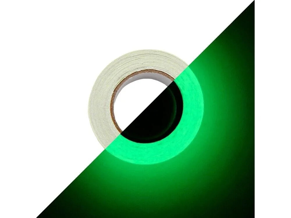 Leuchtklebeband 3 m × 2 cm Neon Grün – fluoreszierend, nachleuchtend, selbstklebend und zuschneidbar